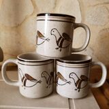 Set of 3 sandstone mugs
