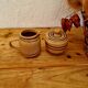Milk jug and sugar bowl in vintage stoneware