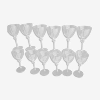 12 GLASSES with DAUM WINE, Bolero model