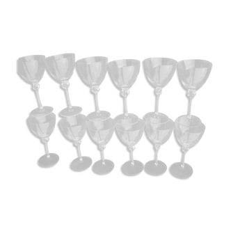 12 GLASSES with DAUM WINE, Bolero model