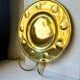 Vintage Wall Double Candle Holder Sconce in Brass