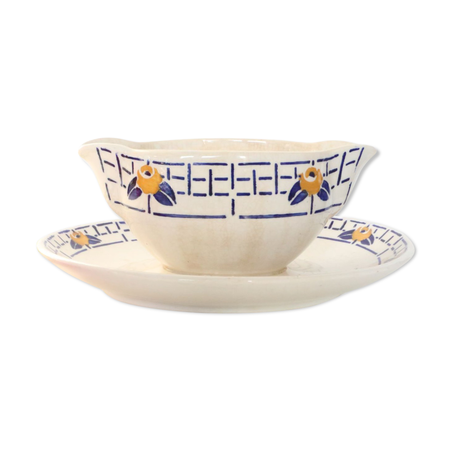 Saucière sarreguemines, ribeauville model, 1930/40, vintage french
