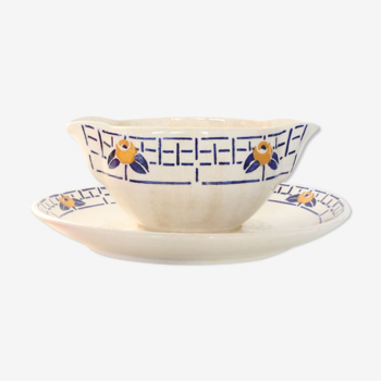 Saucière sarreguemines, modèle ribeauville, 1930/40, vintage français