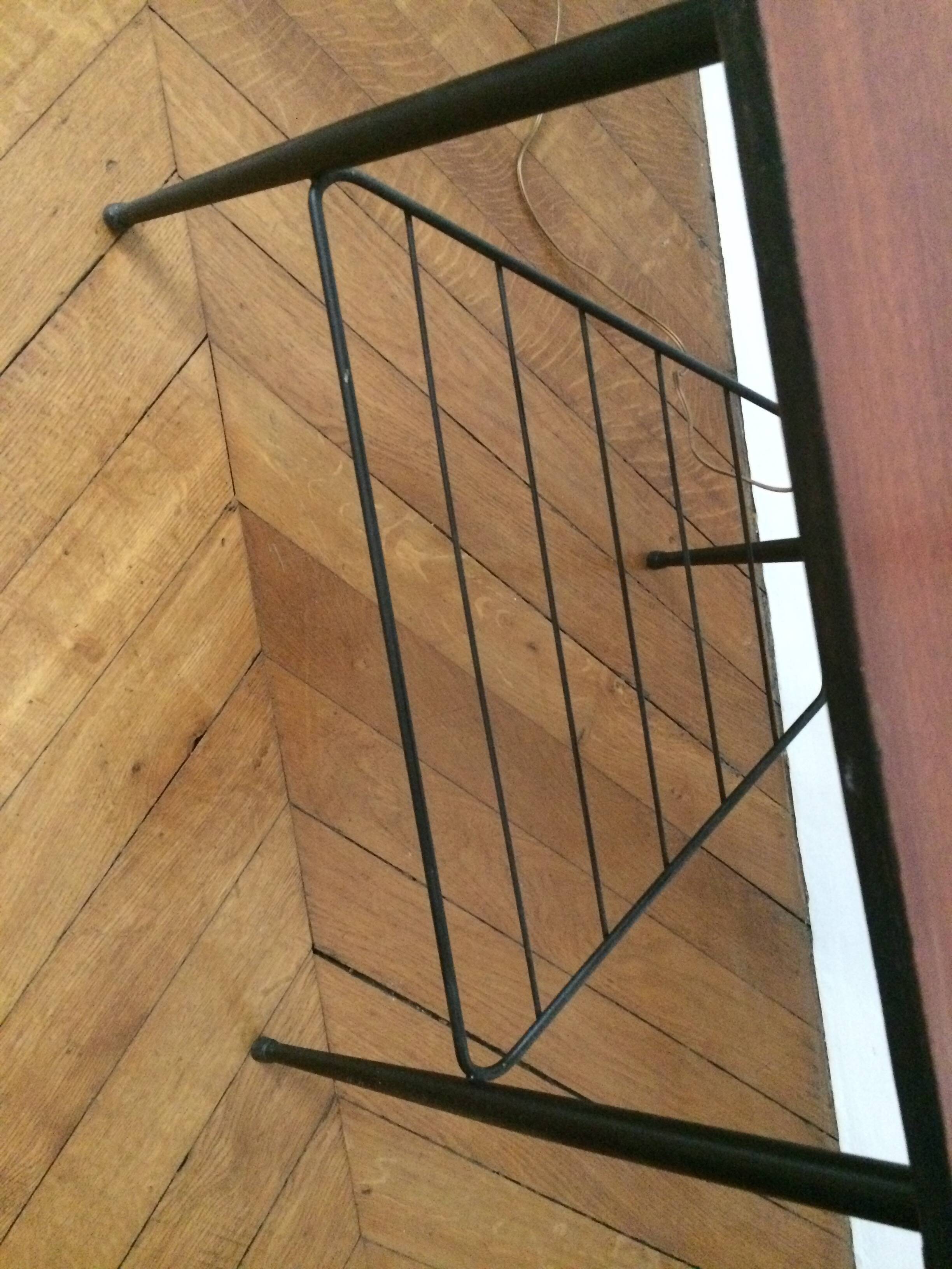 Floor lamp tripod tablet magazine rack 60 years