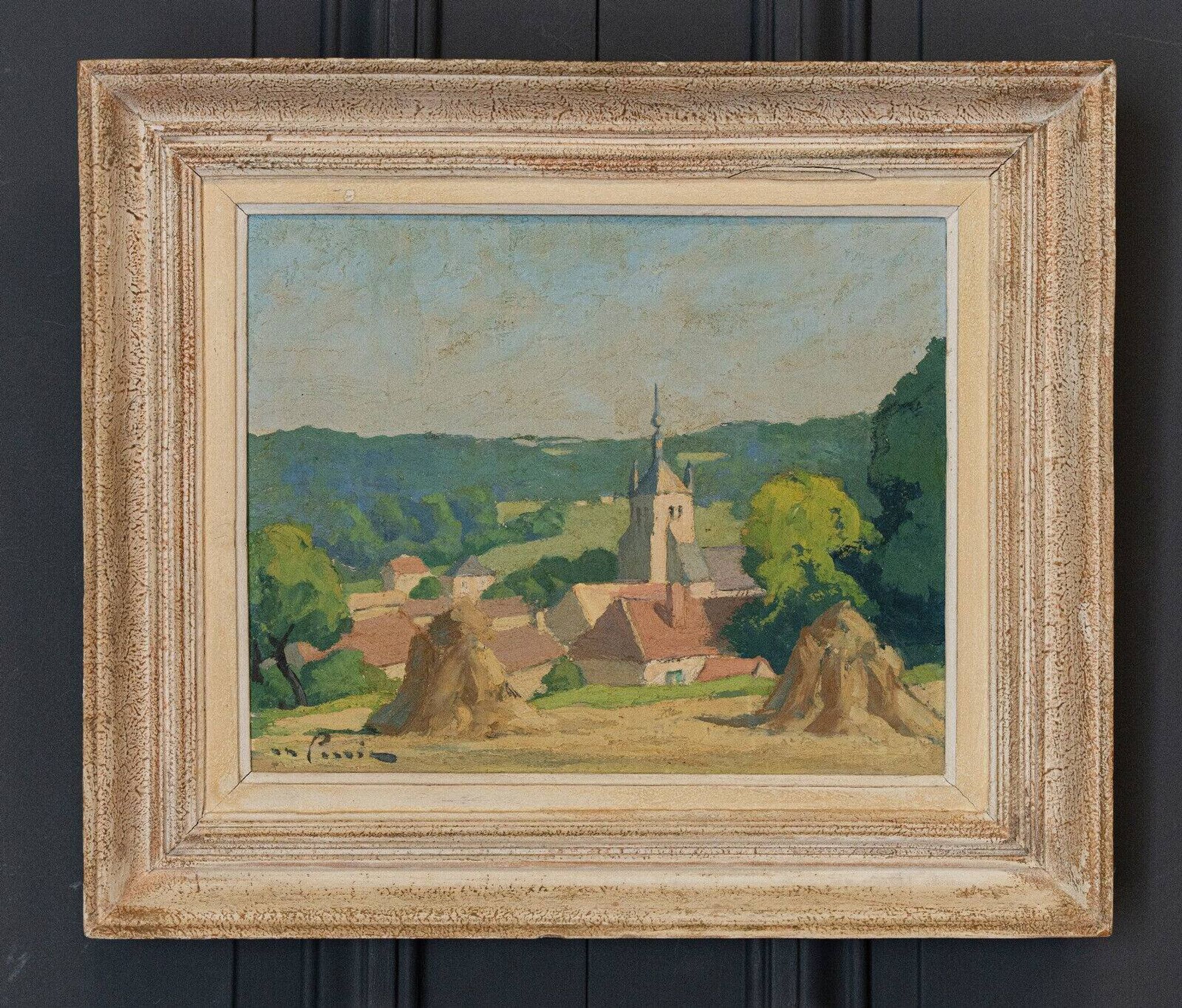 Mid 20th Century “Spring Morning” Foster Caddell Original Oil Painting,
