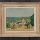 Mid 20th Century “Spring Morning” Foster Caddell Original Oil Painting,