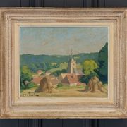 Mid 20th Century “Spring Morning” Foster Caddell Original Oil Painting,