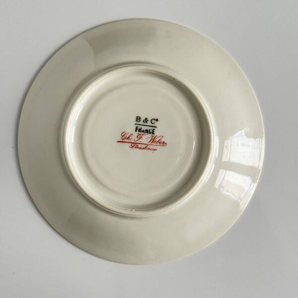 Lot de 6 Tasses à Thé avec Soucoupes   Bernardaud vers 1900