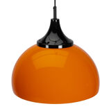 Orange space age pendant lamp