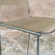 Bar stool high scoubidou vintage structure chrome