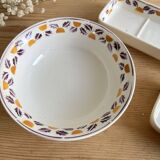 Bathroom set / earthenware soap dish Digoin Sarreguemines