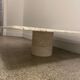 Table basse en travertin, Angelo Mangiarotti, Italy, 1970s