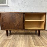 Vintage Scandinavian rosewood sideboard by Hundevad, 1960s