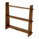 Vintage wooden wall shelve rack bookshelf in pinewood minimalist design