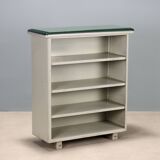Small metal bookcase from the 1960s