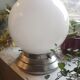 Old ceiling lamp/wall lamp white opaline globe Ø 15 cm Art Deco 1930 TBE