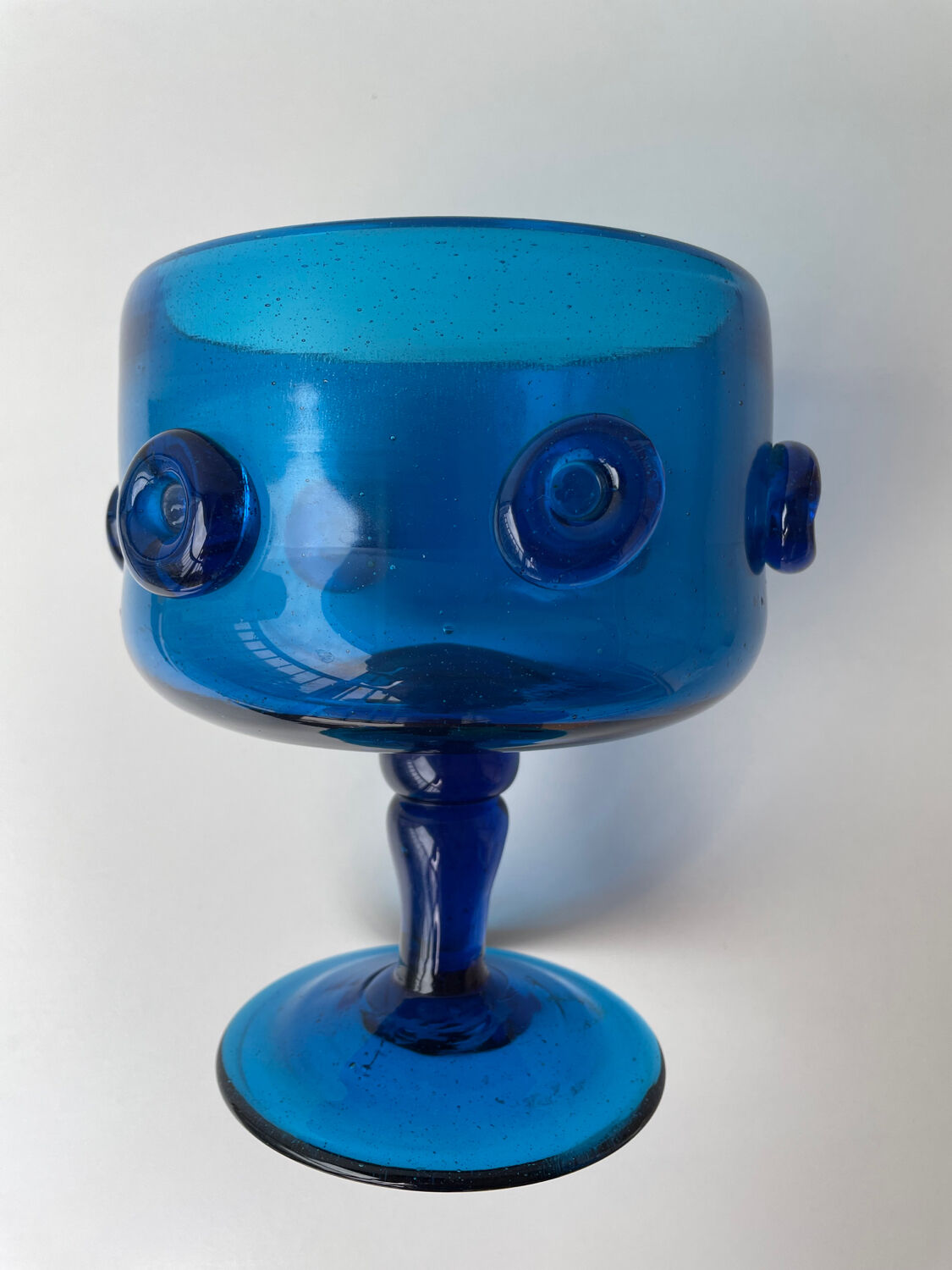 Blown glass vase from the 1970s