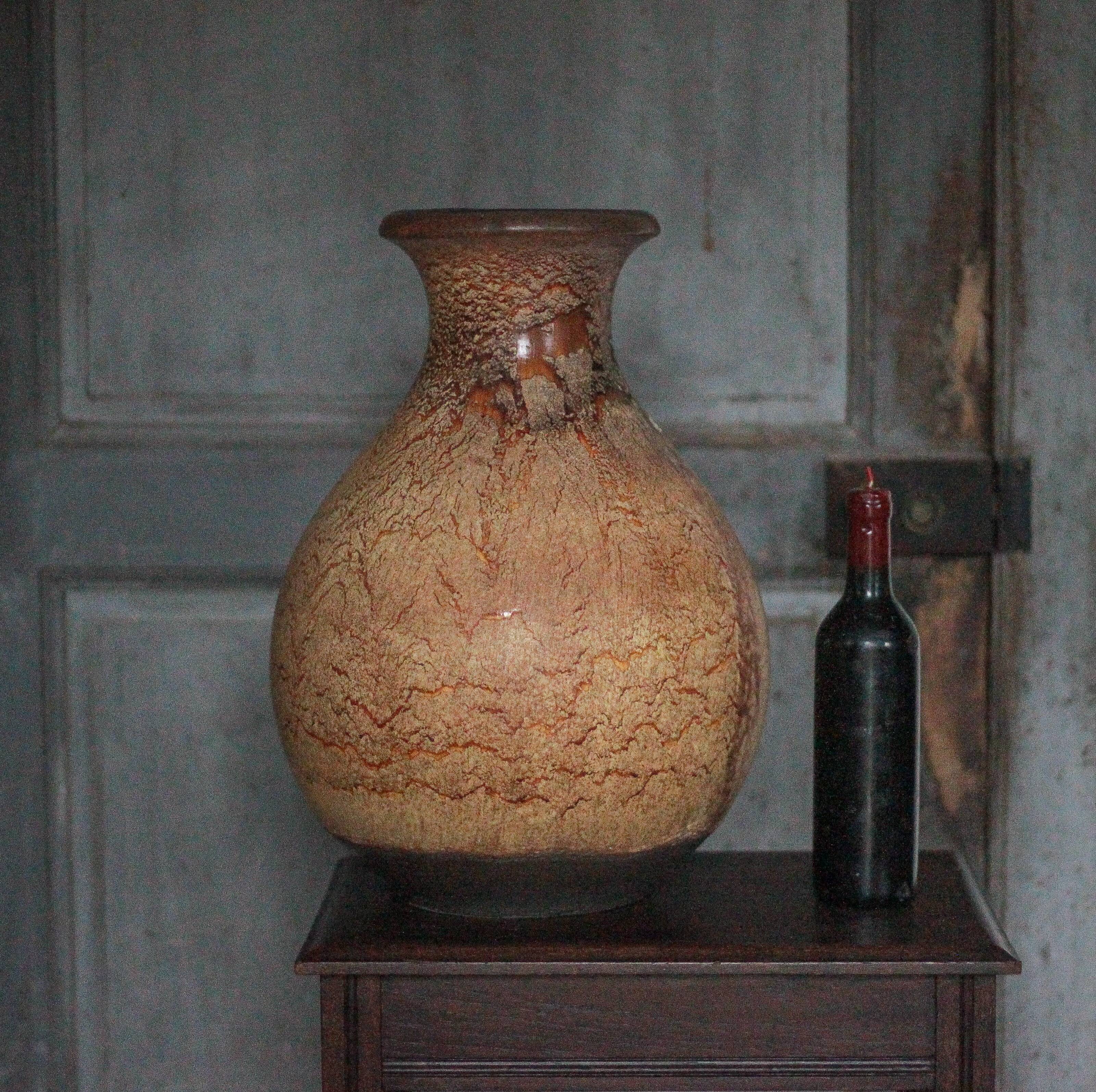 Large ceramic vase 495-48 West Germany, decorative vase, flower pot