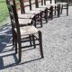 8 chaises paillées anciennes