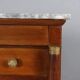 Antique Empire walnut and marble commode, 19th century.