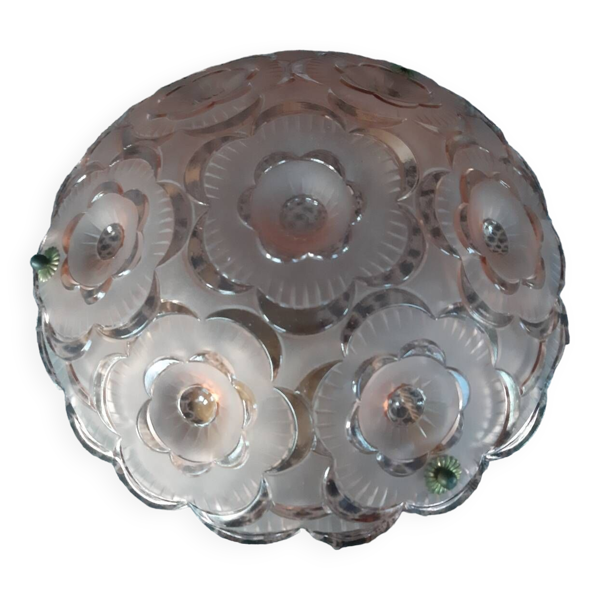 Suspension en verre colorée