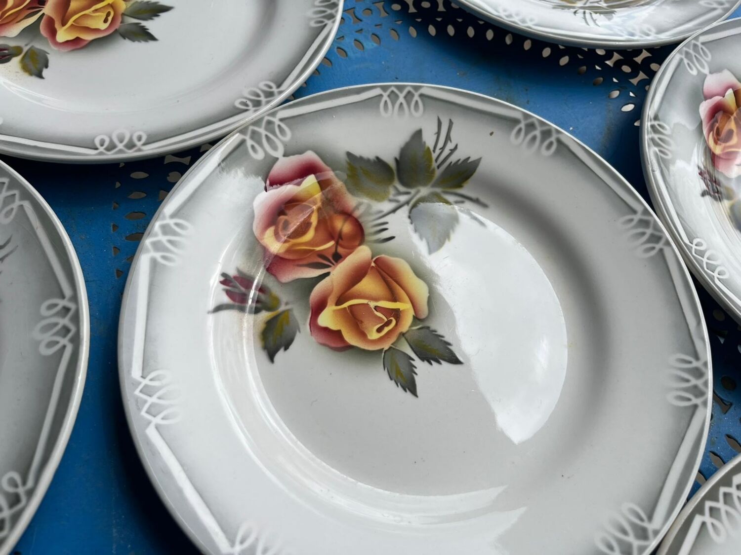 13 dessert plate digoin adele