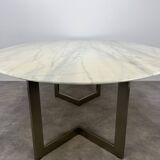 Oval marble table from the 70s