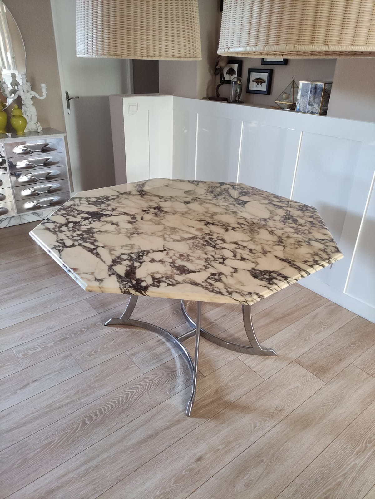 Marble dining table 70s