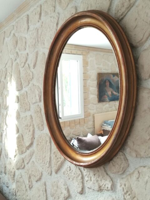 Miroir ancien ovale 68x79cm
