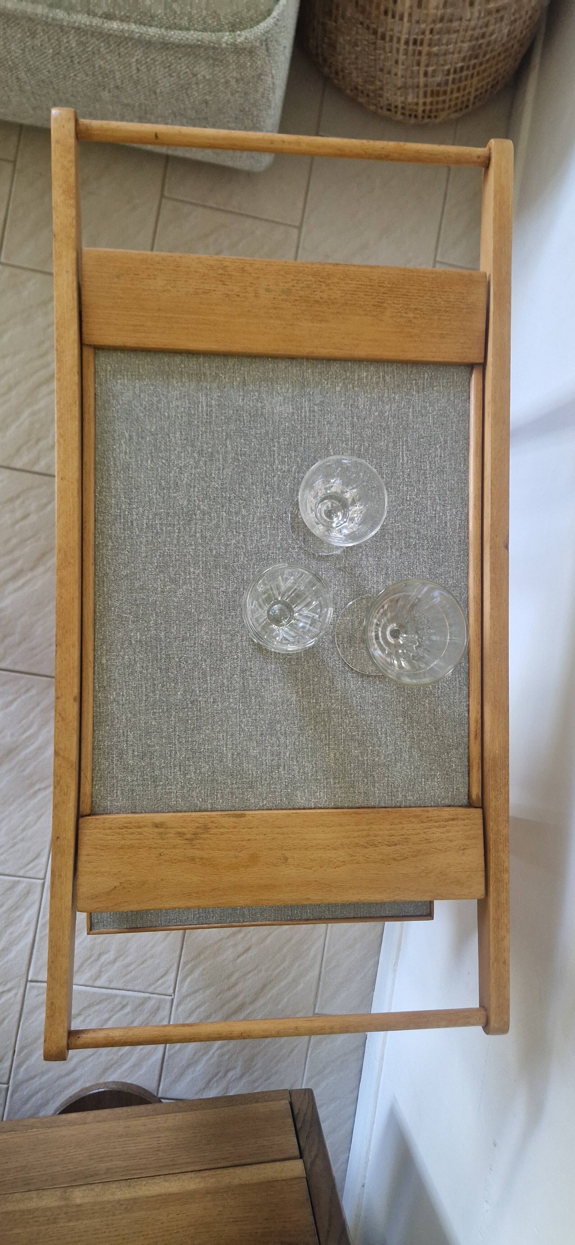Vintage wooden sideboard from the 1970s.