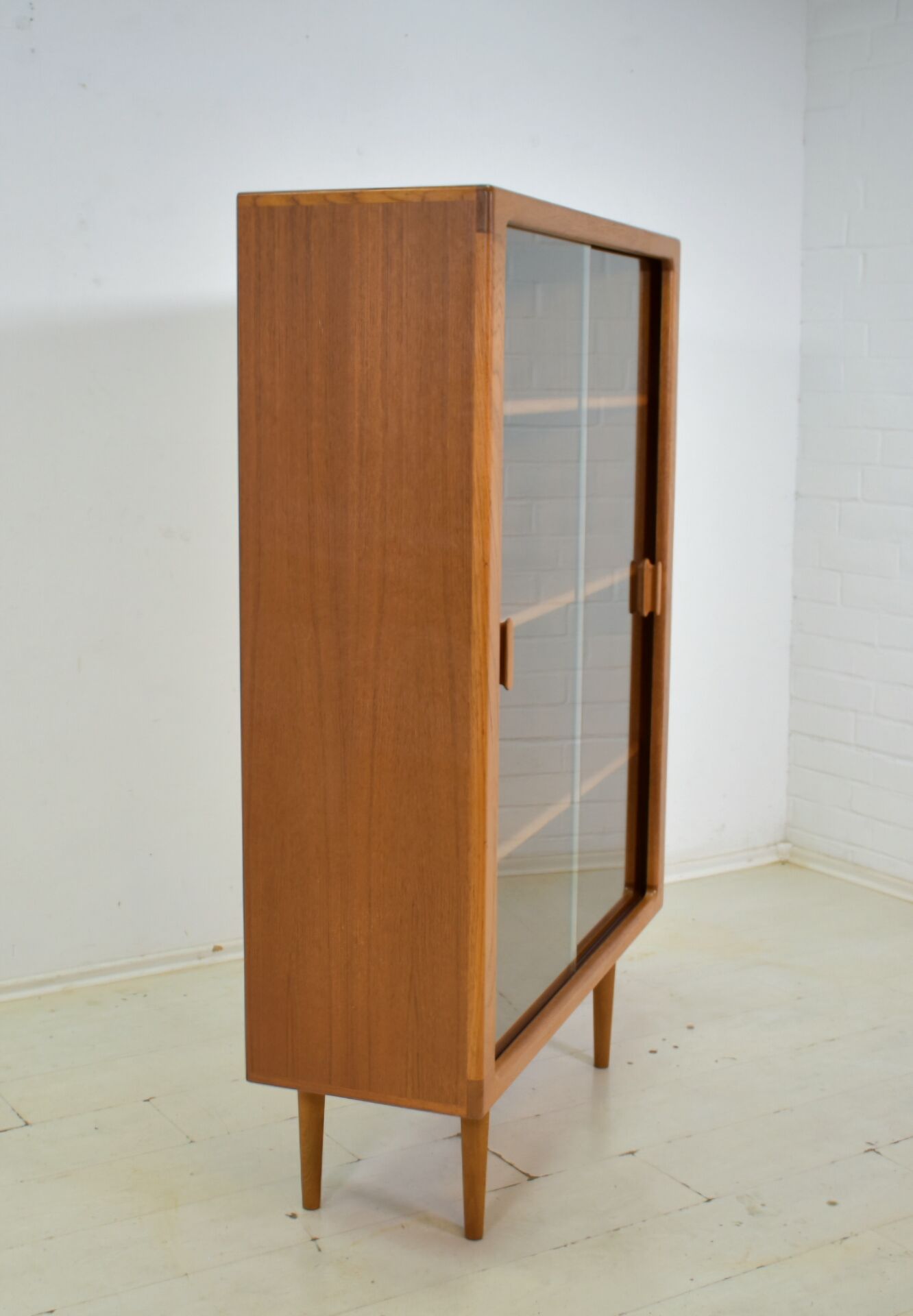 Showcase by CFC Silkeborg 1970s Teak display cabinet danish