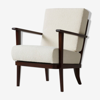 Boucle armchair from ton 60's