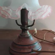 Set of two Art Nouveau bedside lamps.