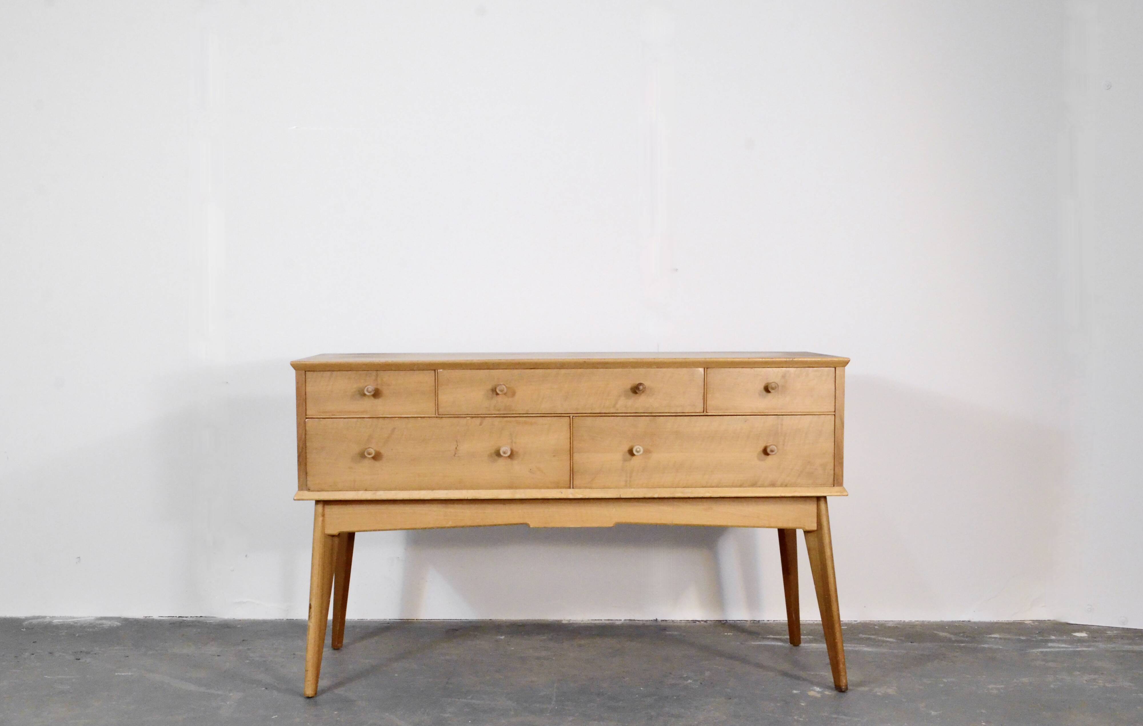 Midcentury Alfred Cox Sideboard Dresser In Walnut Modern Danish Style Vinta
