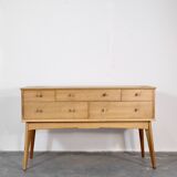 Midcentury Alfred Cox Sideboard Dresser In Walnut Modern Danish Style Vinta
