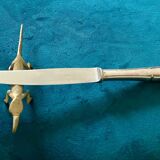 6 crocodile-shaped brass knife holders