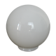 White glass globe '13