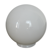 White glass globe '13