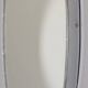 Vintage 70s wall mirror chrome metal Italian design