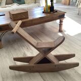 Cheval à bascule en bois