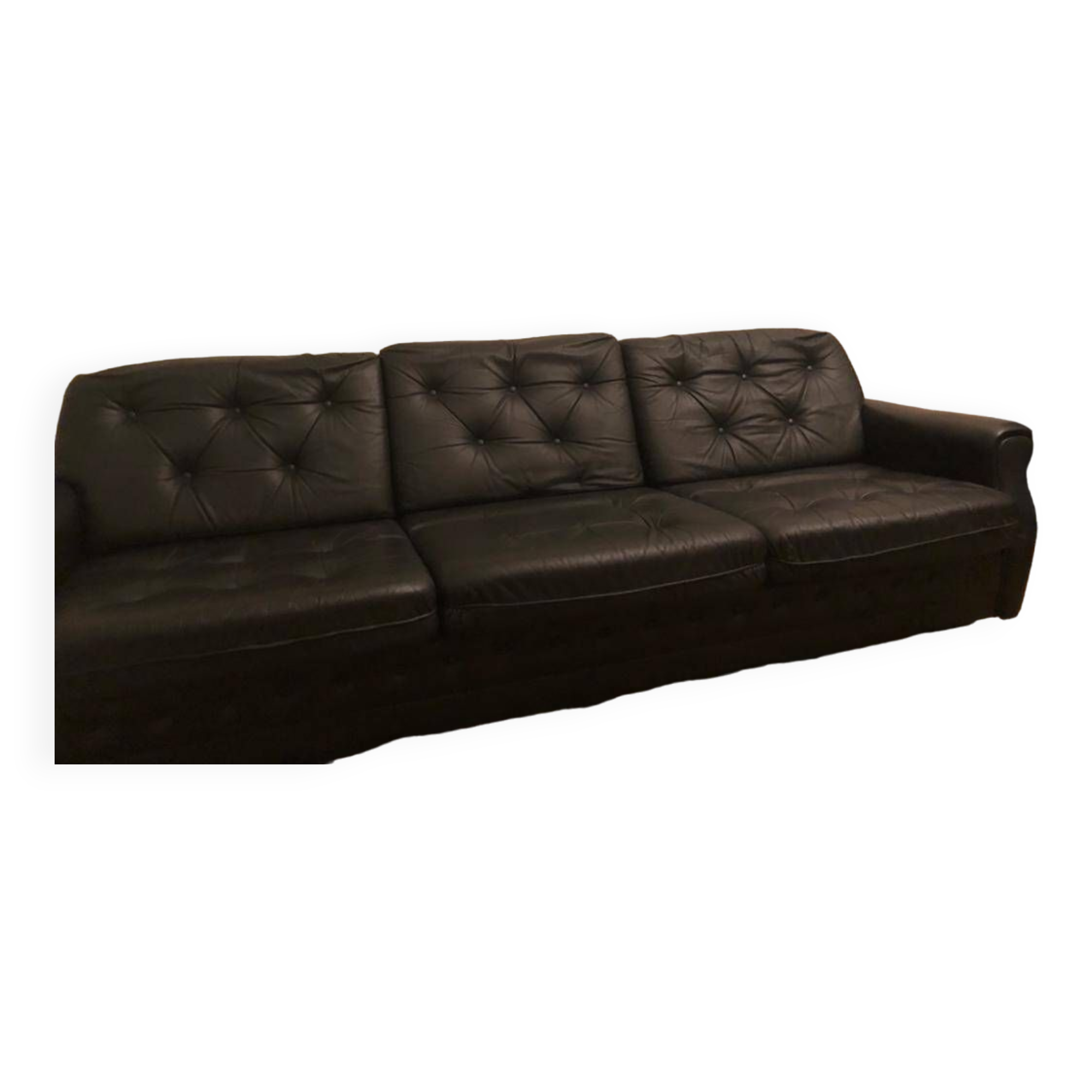 Vintage leather sofa 1970