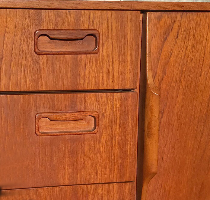 Teak enfilade, Scandinavian design from the 1960s/70s