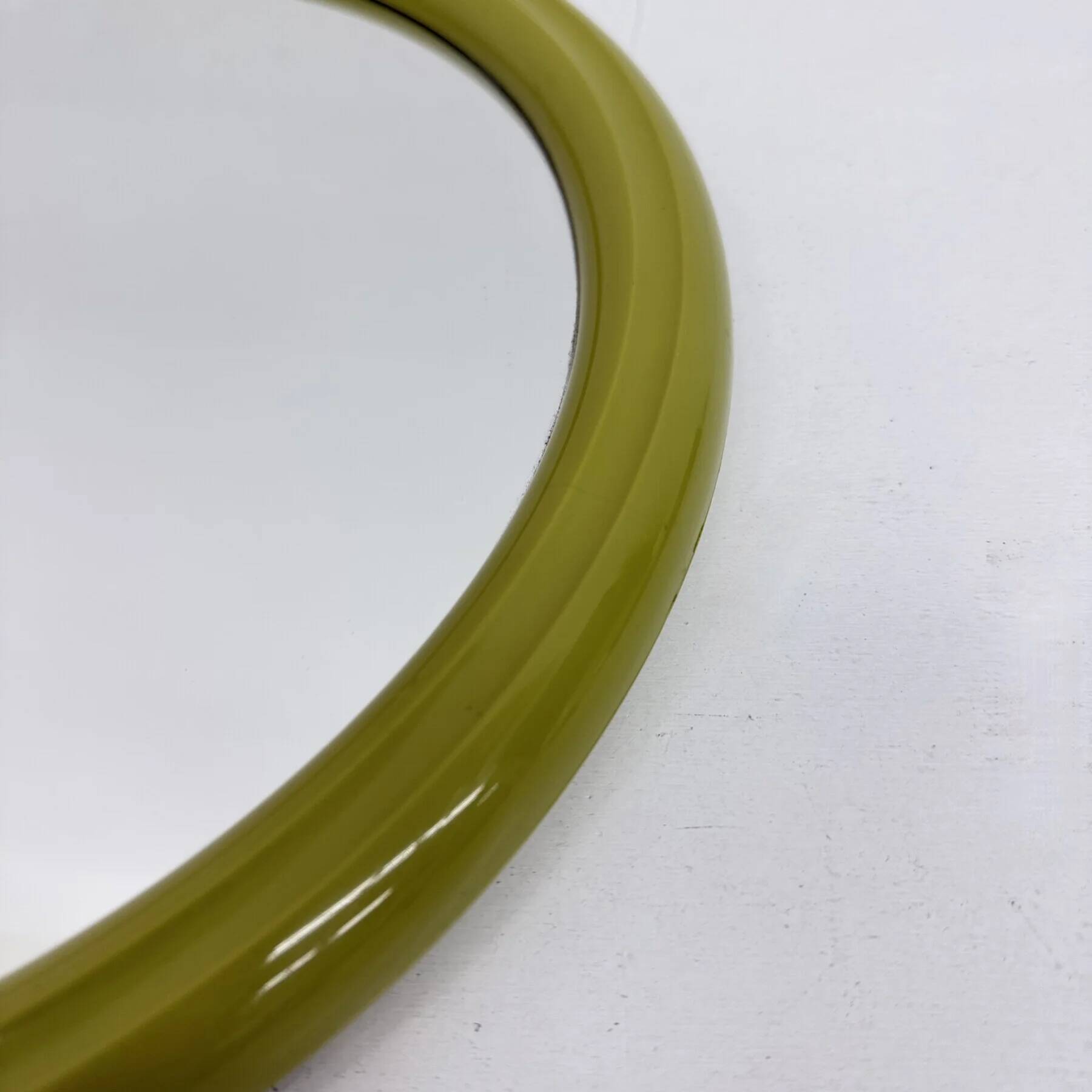 Space age mirror green plastic by Tiger, 1970s