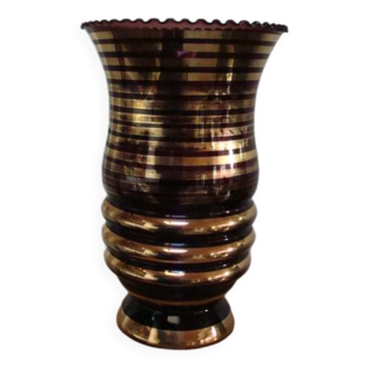 Rupel Boom art deco purple vase