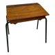 Bureau d’écolier pliant bois et métal