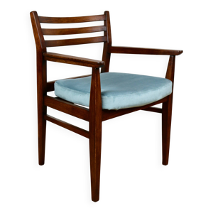 Fauteuil de bureau vintage en tissu