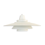 Large layered pendant light by Mogens Davidsen for Superlight. Denmark 1970s