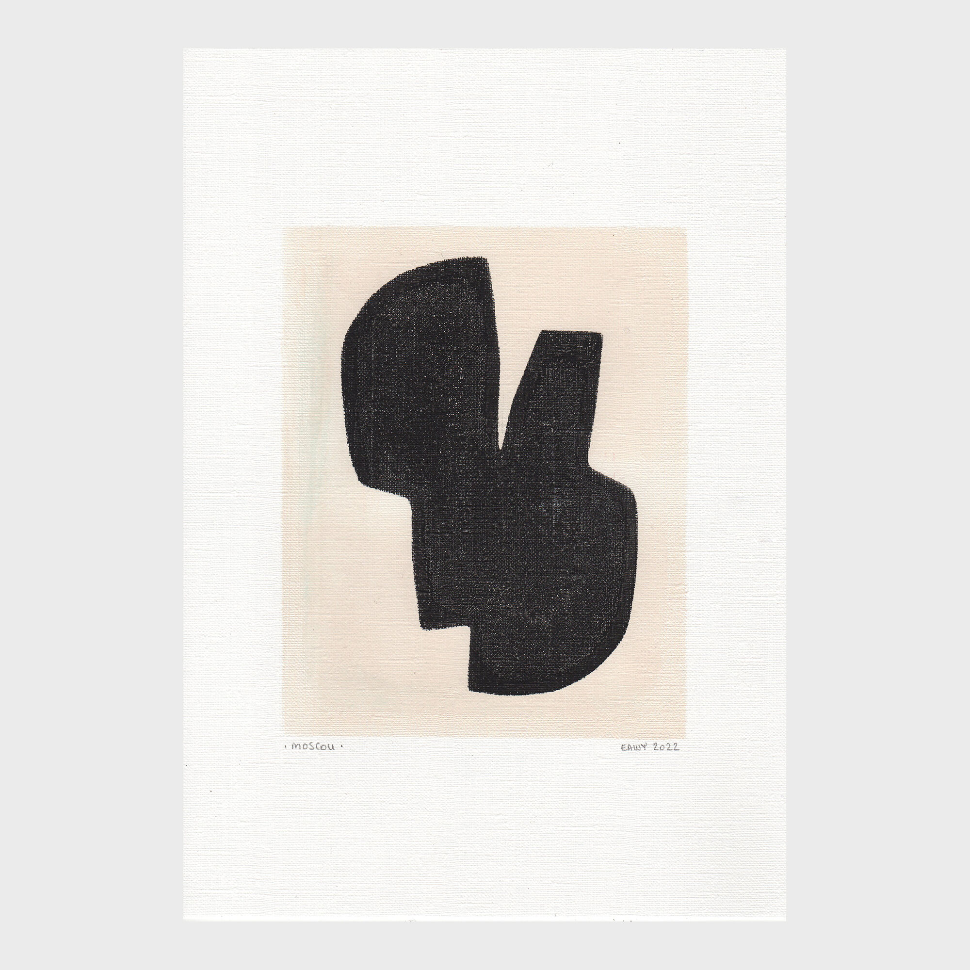 Peinture originale sur papier • M558 • Signée Eawy