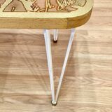 HIGH DESIGN TABLE WITH SCANDINAVIAN SIGNATURE 1950.