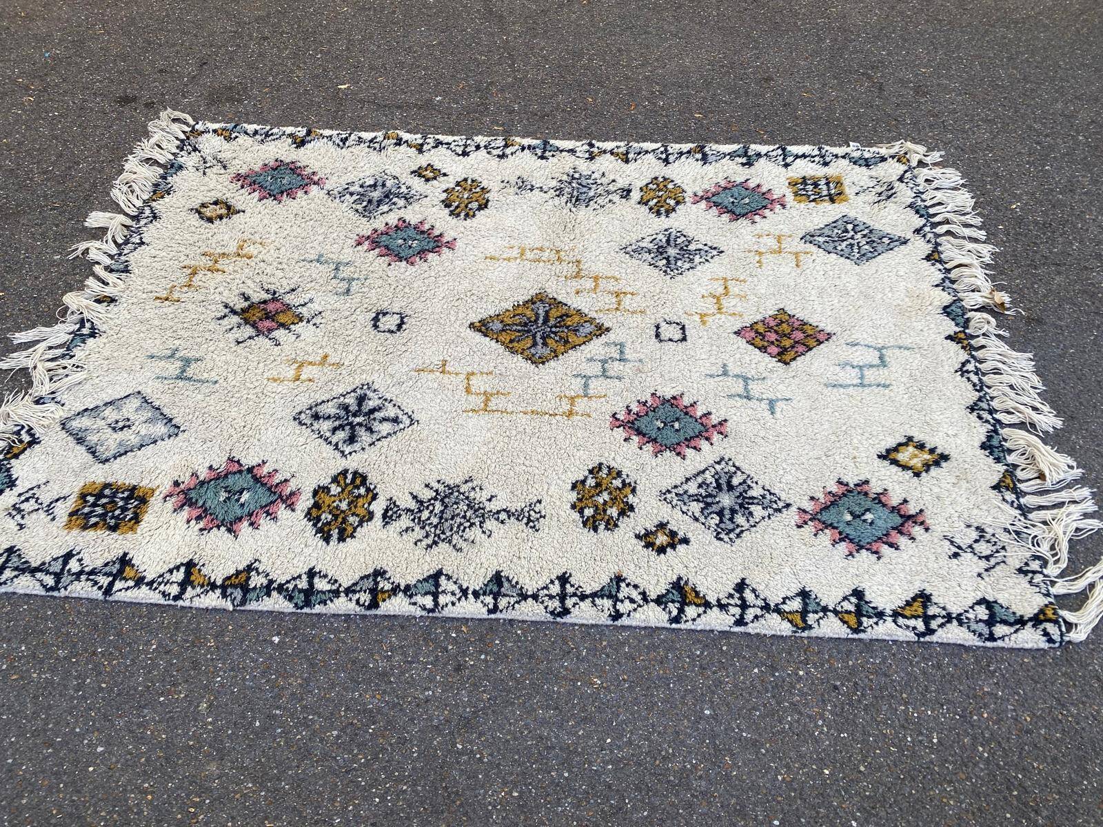 100% Wool Rug La Redoute Interiors 160x230cm Berber style